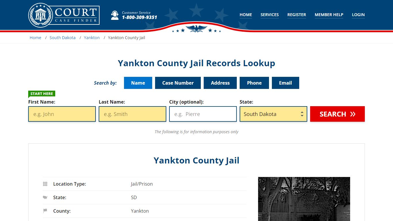 Yankton County Jail Records - CourtCaseFinder